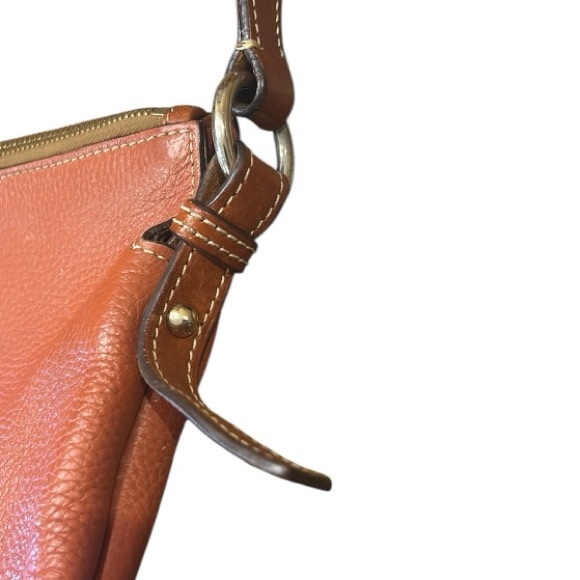 Dooney & Bourke Leather Crossbody Bag With Charms Terracotta - Picture 14 of 15